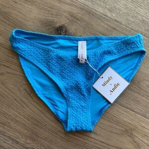 NWT Andie Swim x Mindy Kaling Textured Popcorn The Bikini Bottom Splash Size XS